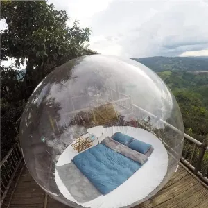 Inflatable Bubble Camping Tent, Outdoor Rainproof Transparent Dome Bubble House, Family Backyard Stargazing Outdoor Camping Bubble Tent,13feet