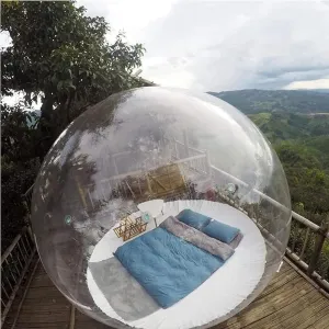 Inflatable Bubble Camping Tent, Outdoor Rainproof Transparent Dome Bubble House, Family Backyard Stargazing Outdoor Camping Bubble Tent,16.4feet(Color:16.4feet)