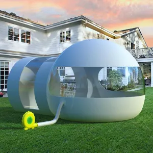 Inflatable Bubble House, 2~3 People Look Around Tent for Camping, Blow up Dome Tent for Outdoor Stargazing, Music Festival, Family Day Party, Accommodate 1.8mx1.5m Bed