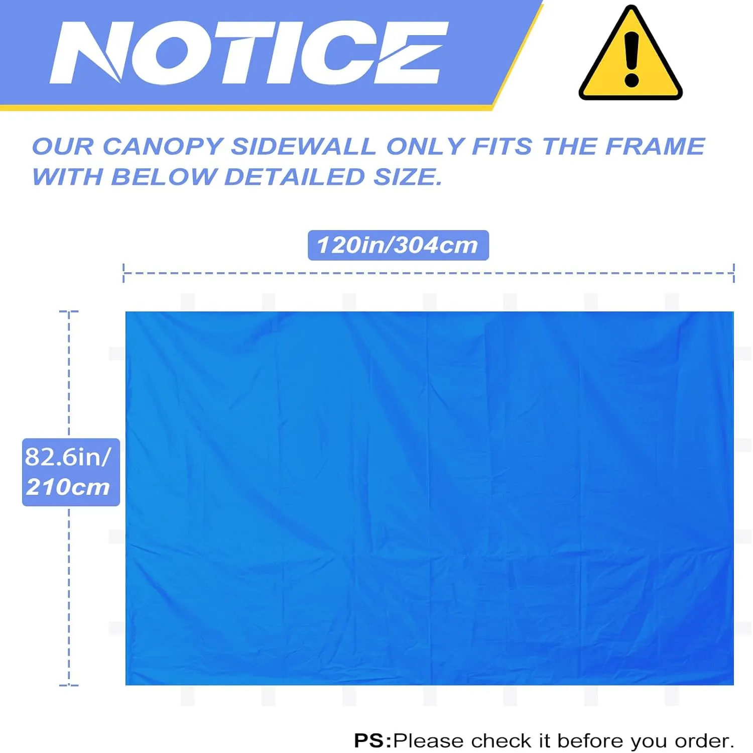 Instant 10x10 Canopy sidewalls with Silver Coating for Pop Up Canopy, Outdoor Canopies (3PCS Sidewall Only, Canopy Tent NOT Included)