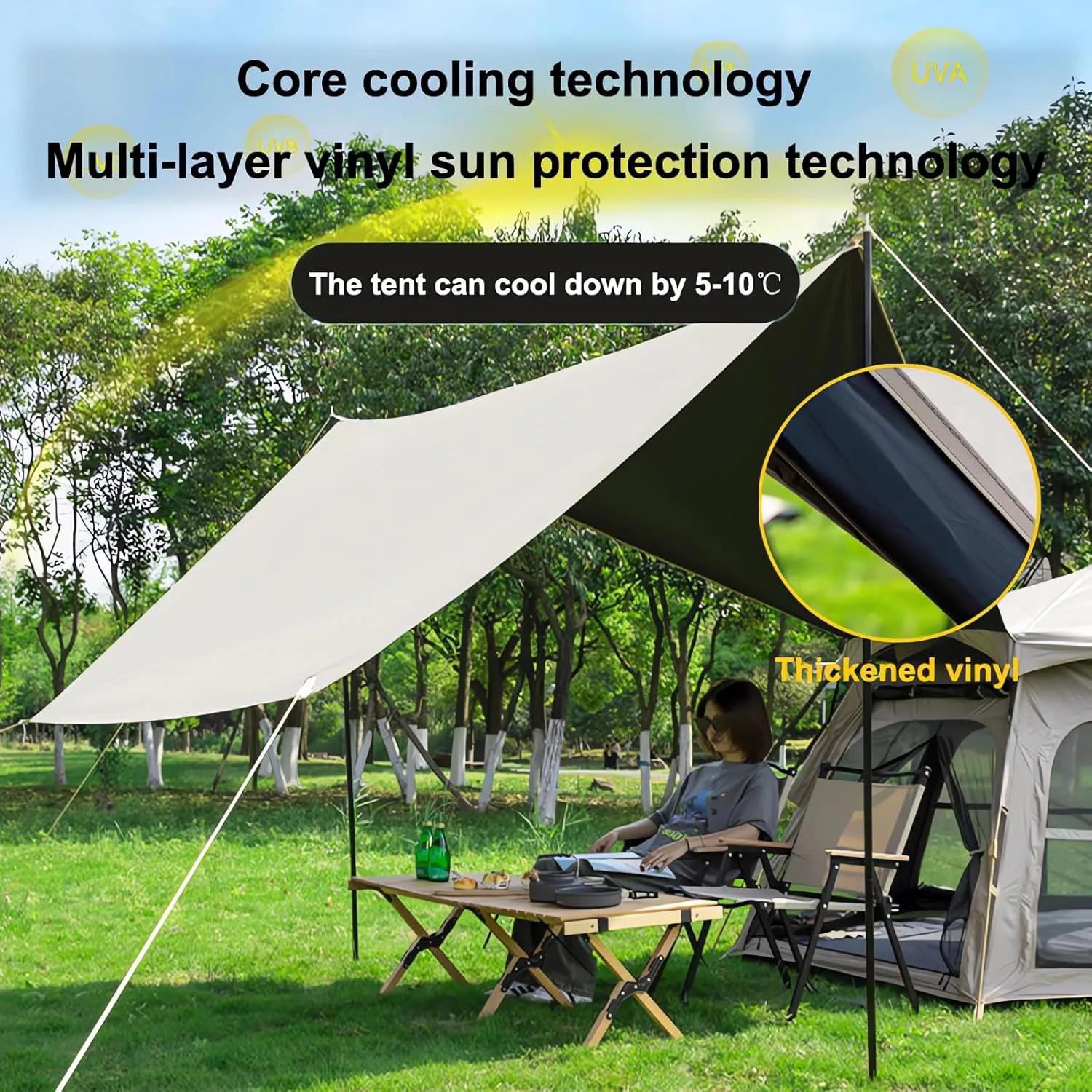 Instant Tents for Camping Pop Up Tent Camping Tent with Screen Porch Family Tents for Camping 3 Person Tent Camping House