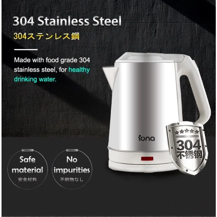 Iona 1.8L Stainless Steel Electric Kettle GLK1806
