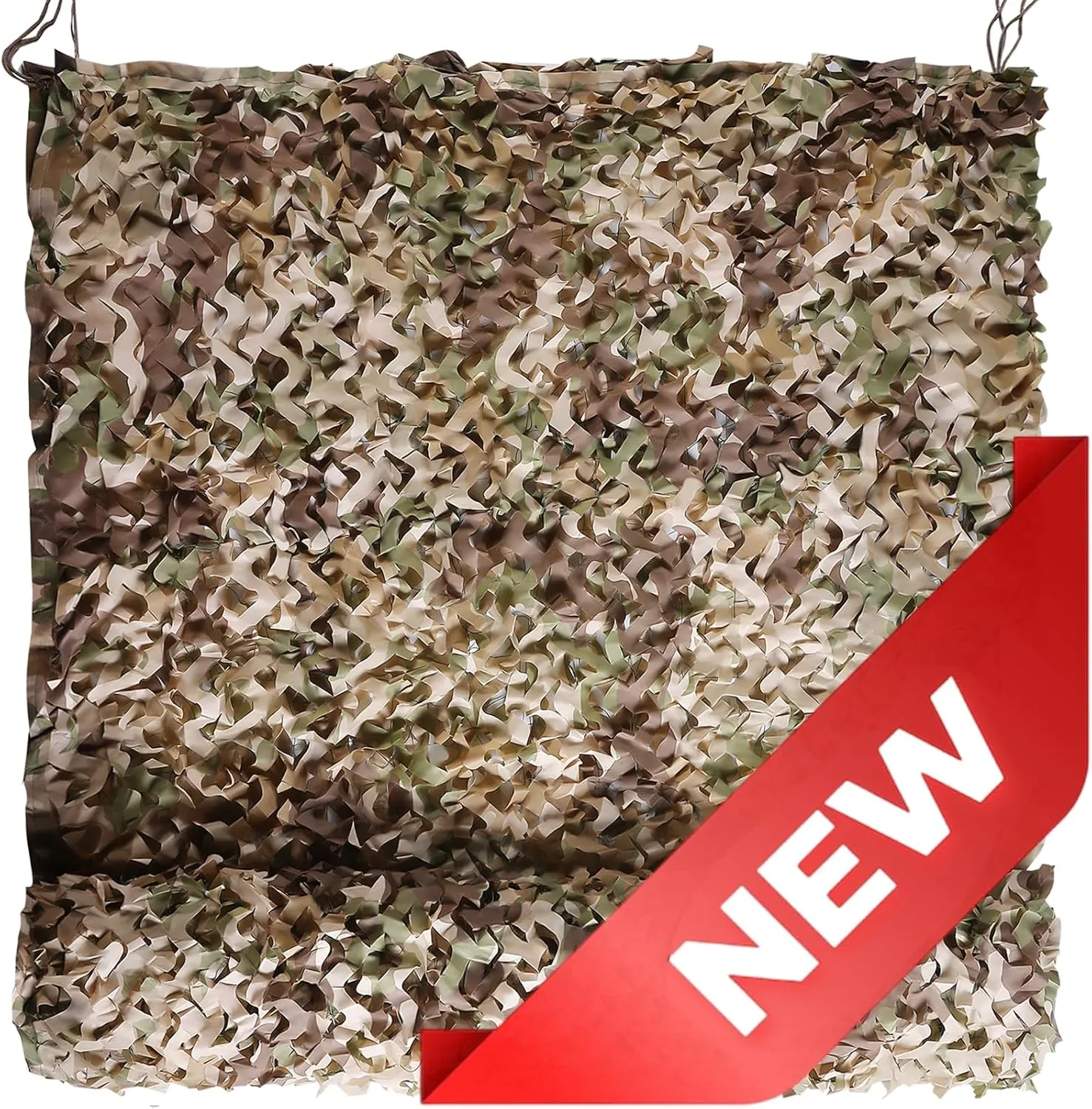 iunio Camo Netting Camouflage Netting, 10ft×10ft, 10x20ft, 20ft×20ft, Mesh Backing Oxford Fabric Camo Net Military Surplus, Hunting Blind for Deer Stand, Party Decorations, Photograph and Car Cover