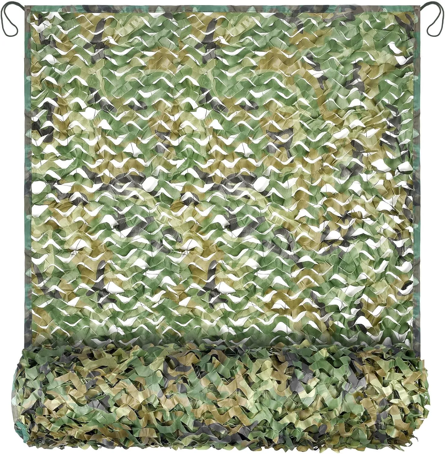 iunio Camo Netting Camouflage Netting, 10ft×10ft, 10x20ft, 20ft×20ft, Mesh Backing Oxford Fabric Camo Net Military Surplus, Hunting Blind for Deer Stand, Party Decorations, Photograph and Car Cover