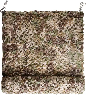 iunio Camo Netting Camouflage Netting, 10ft×10ft, 10x20ft, 20ft×20ft, Mesh Backing Oxford Fabric Camo Net Military Surplus, Hunting Blind for Deer Stand, Party Decorations, Photograph and Car Cover