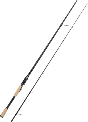 Jenseits 6'6" Fishing Rods,2-Piece Bass Rod, Carbon Fiber Fishing Rod with Fuji Guides, Premium Cork Handle, Lightweight Travel Bass Fishing Pole