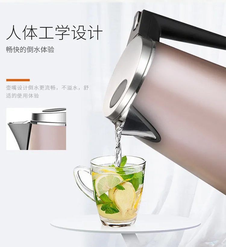 [JOYOUNG K15-F2M] Electric Kettle| 1.5Liter| Double-Layer| Stainless Steel