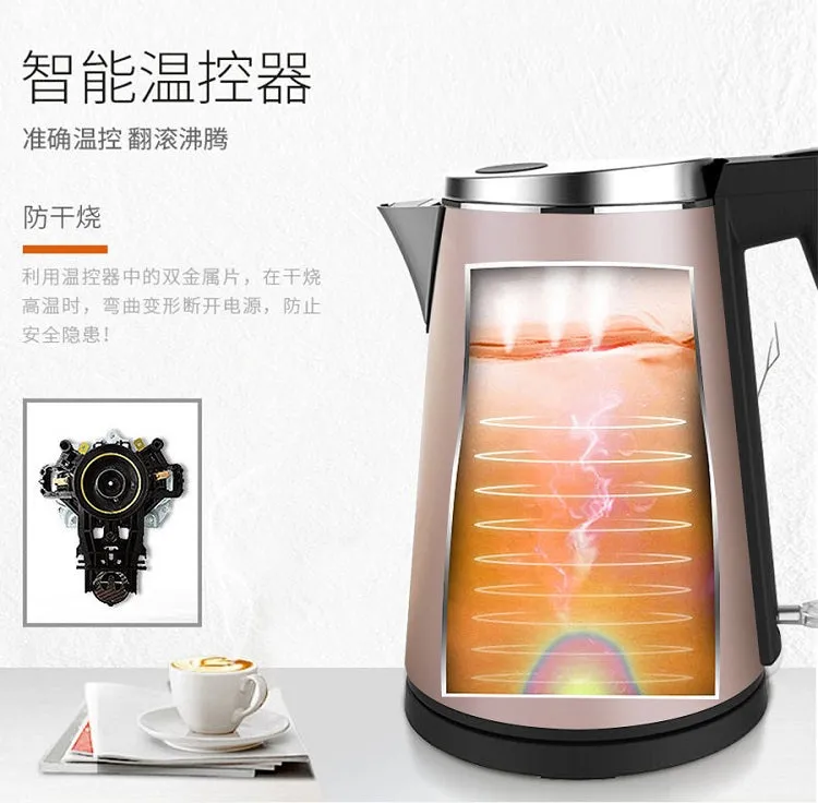 [JOYOUNG K15-F2M] Electric Kettle| 1.5Liter| Double-Layer| Stainless Steel