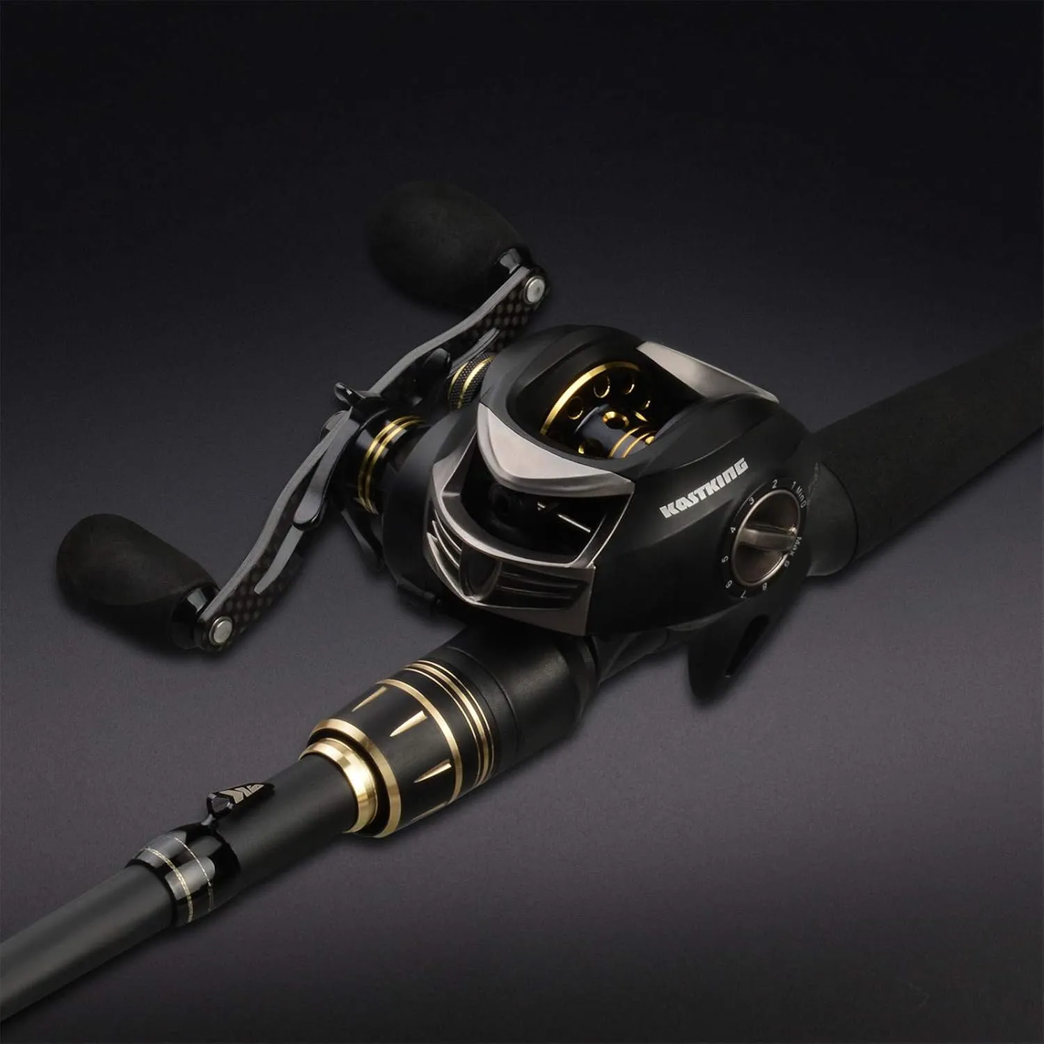 KastKing Blackhawk II Telescopic Fishing Rods, Graphite Rod Blanks, Durable Glass Tip, Floating Guides, 1pc Performance, EVA Handle