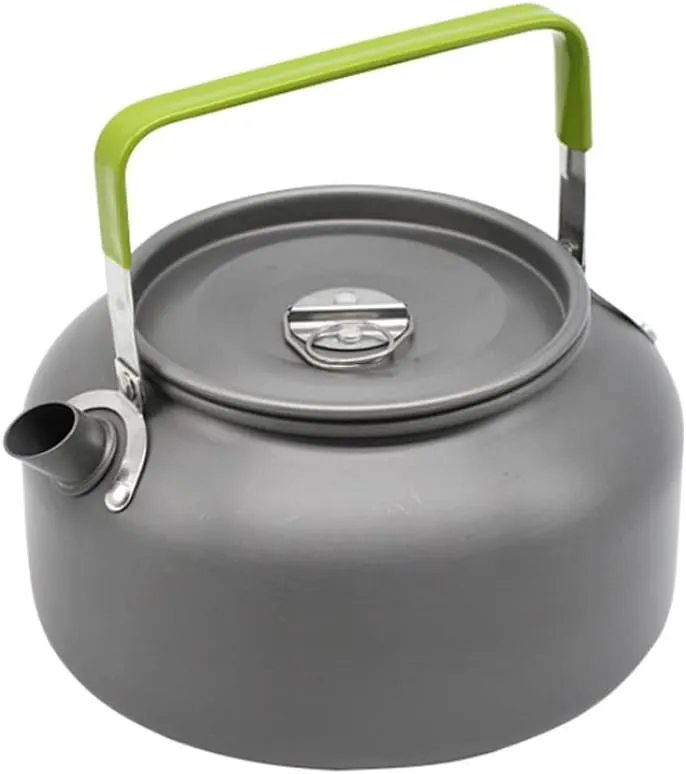 Kettle for Stove top Aluminum 0.8L 1.2L Outdoor Camping Hiking Kettle Coffee Pot Portable Teapot Kettle Compact and Lightweight with Handle Kitchen Supplies Teapots (Size : 1.2L/40.5OZ)