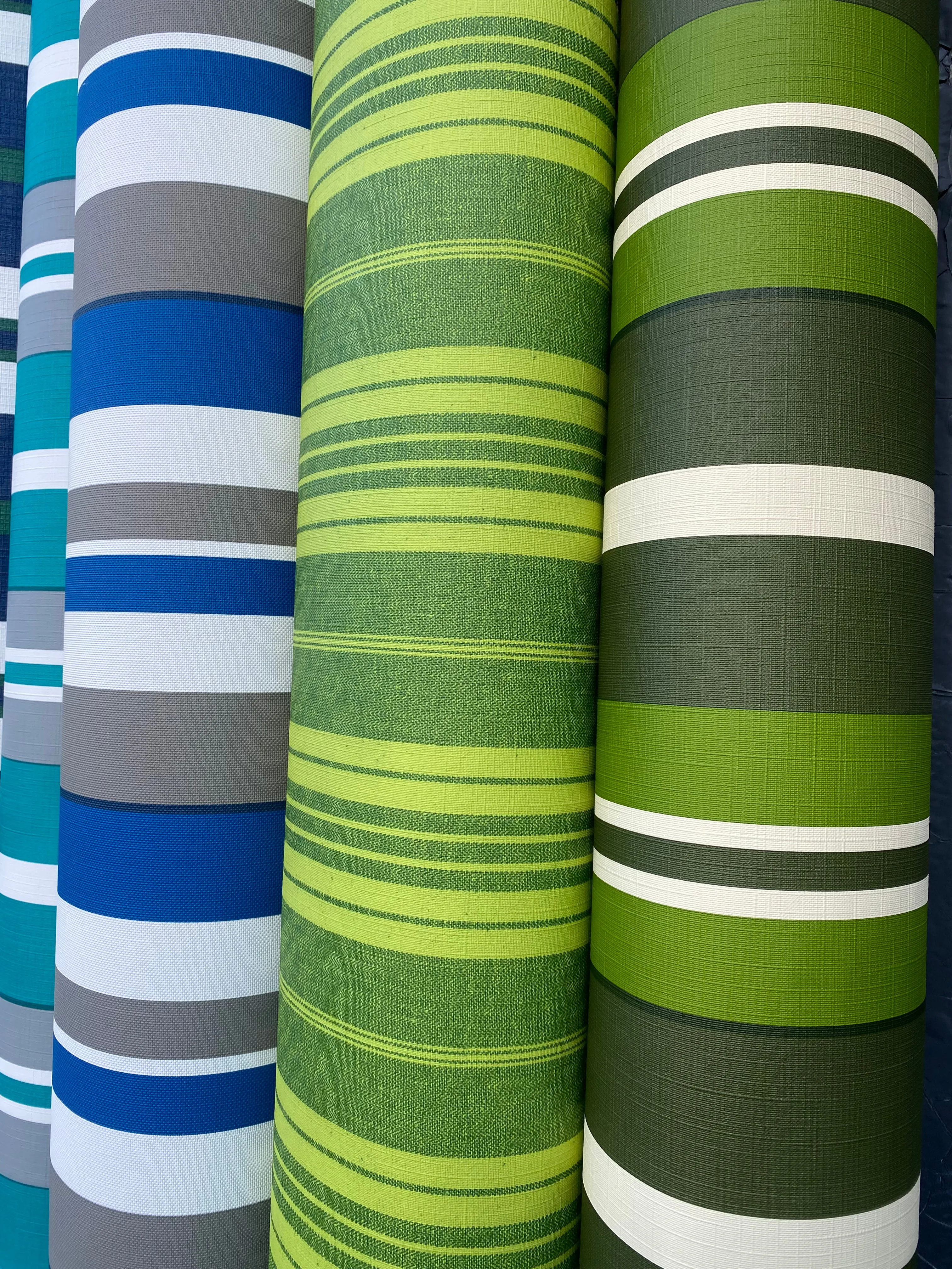 Khaki, Green, White Stripe