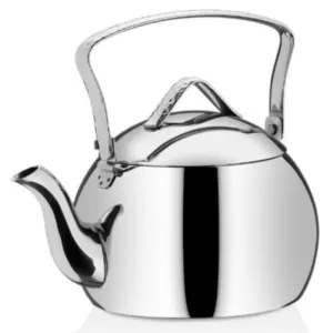 Korkmaz A094 Tombik Stainless Steel Tea Pot, Tea Kettle, Large, 118.3 oz