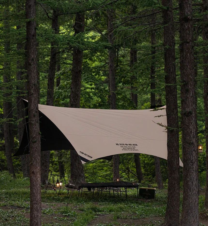 KZM Wild Field Hexa Tarp - Sand