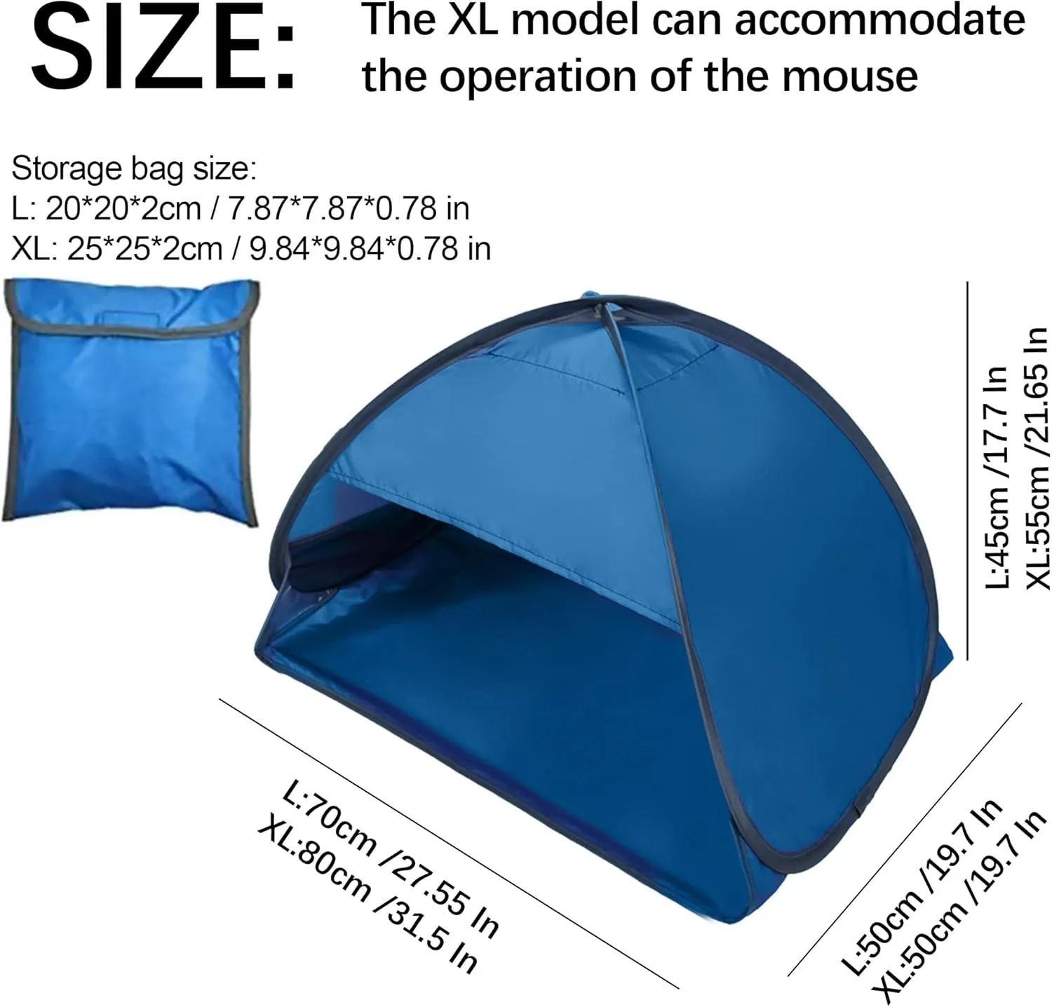 Laptop Sun Shade for Working Outside, Automatic Shades Laptop Tent, Pop up Sun Shade, Head Tent for Beach, Sun Shelter for Anti-UV Small Pets & Outdoor Camping Picnic Beach (Pink, L)