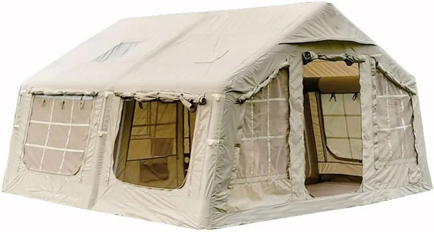Large Inflatable Outdoor Shelter Inflatable Tent Outdoor Glamping Sun Protection and Cooling, Strong Water Repellency, Easy to Build