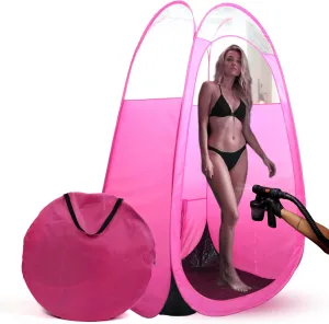Large Spray Tan Tent – Deluxe Pop Up Tent Portable Tanning Booth with Carry Case – Clear Window for Perfect Spray Tanning – Easy Clean for Home & Salon