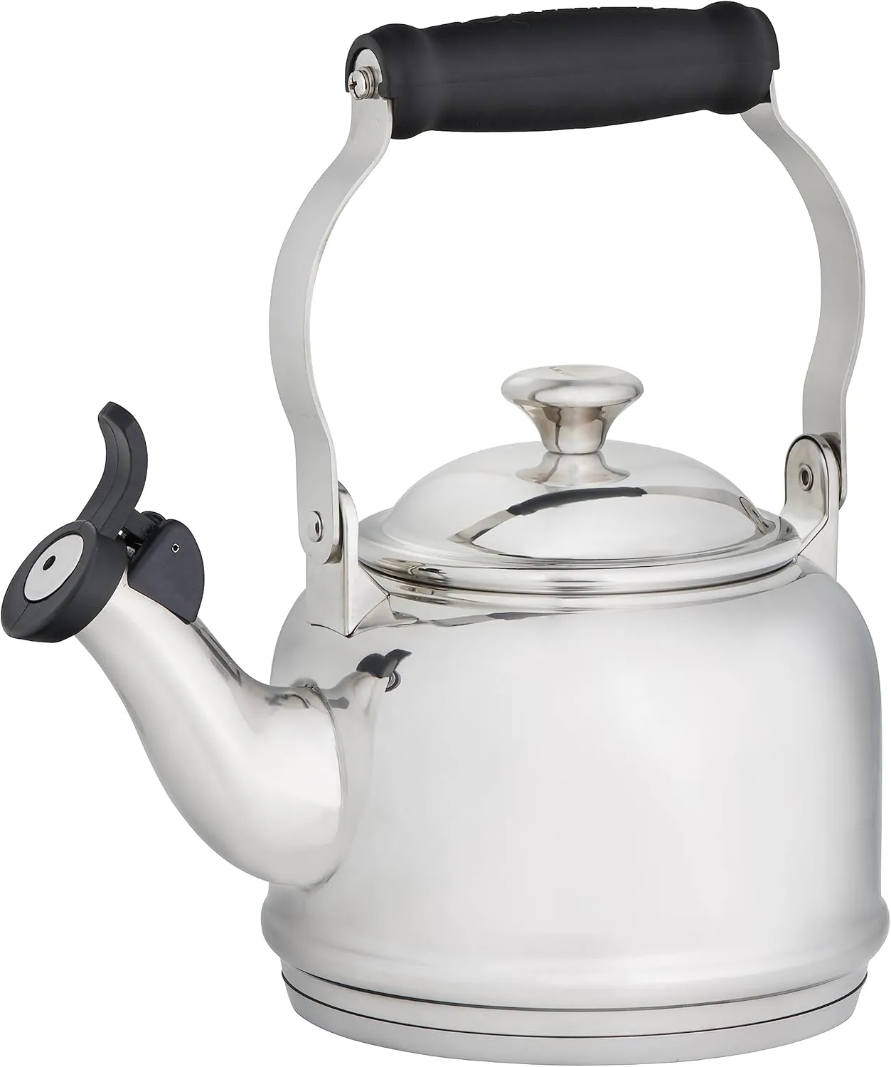 Le Creuset Demi Tea Kettle with Metal Finishes, 1.7 qt., Stainless Steel