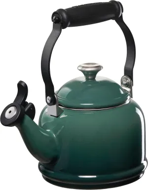 Le Creuset Enamel On Steel Demi Tea Kettle with Metal Finishes, 1.25 qt, Artichaut