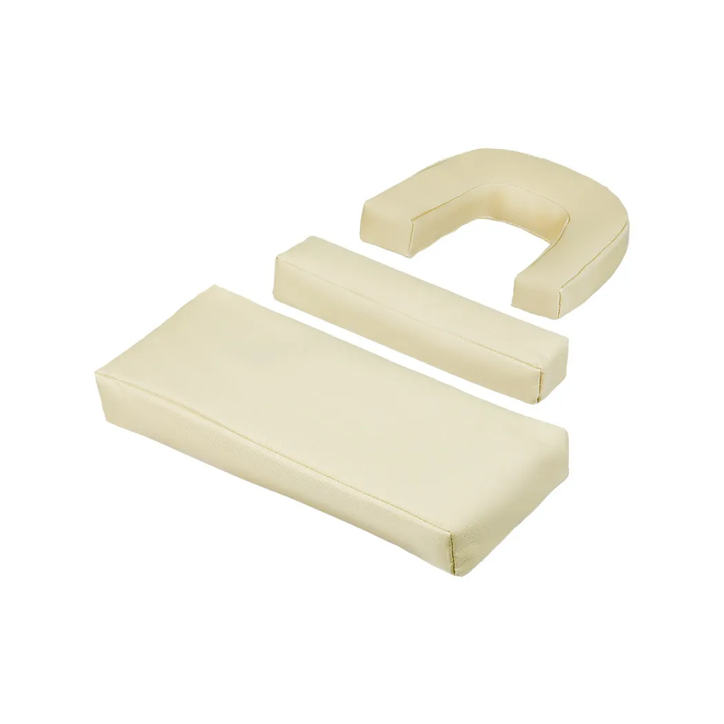 Levede Foldable Beach Lounge Chairs with Face Hole Khaki-SA_Rural