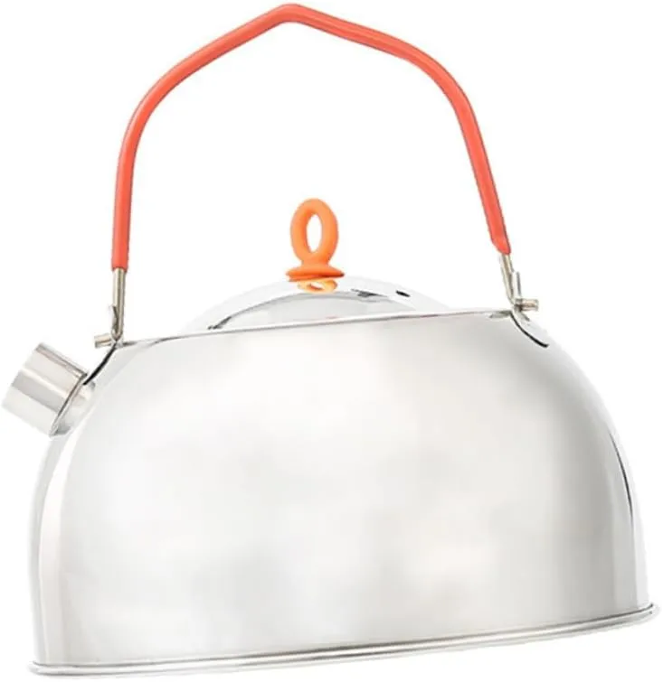 Lightweight Stainless Steel Mini Teapot Portable Kettle for Outdoor Camping and Hiking Scratch Resistant Durable Design for Tea and Coffee Enthusiasts