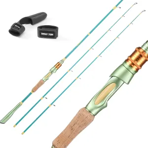 Macaroon Spinning Rod & Casting Fishing Rods,24Ton IM6 Graphite Carbon Fiber Baitcaster Rod,Twin-Tip Fishing Pole