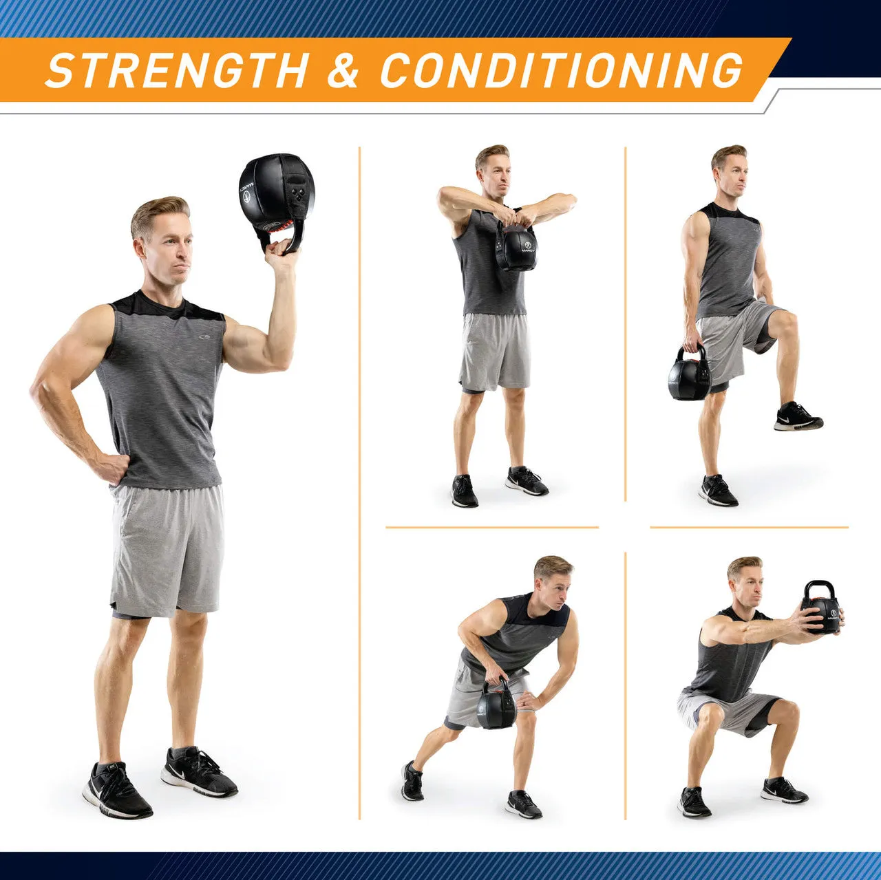 Marcy 15lb Soft Kettlebell | SKB-015
