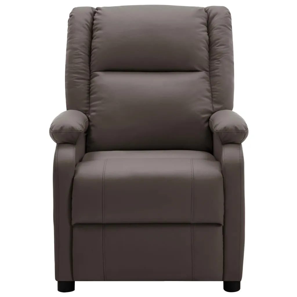 Massage Chair Massaging Recliner Push Chair for Elderly Faux Leather