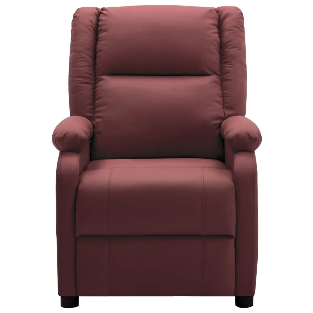 Massage Chair Massaging Recliner Push Chair for Elderly Faux Leather