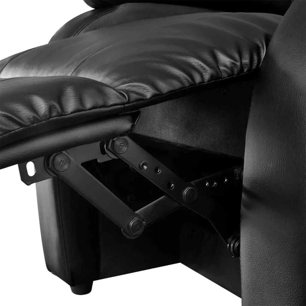 Massage Chair Massaging Recliner Push Chair for Elderly Faux Leather