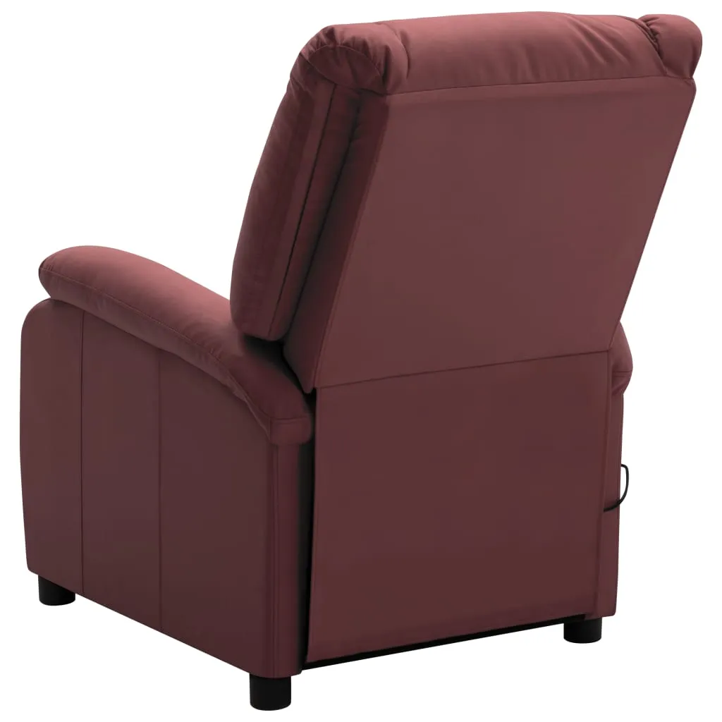 Massage Chair Massaging Recliner Push Chair for Elderly Faux Leather