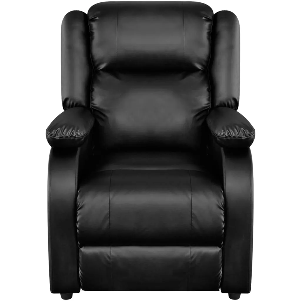 Massage Chair Massaging Recliner Push Chair for Elderly Faux Leather