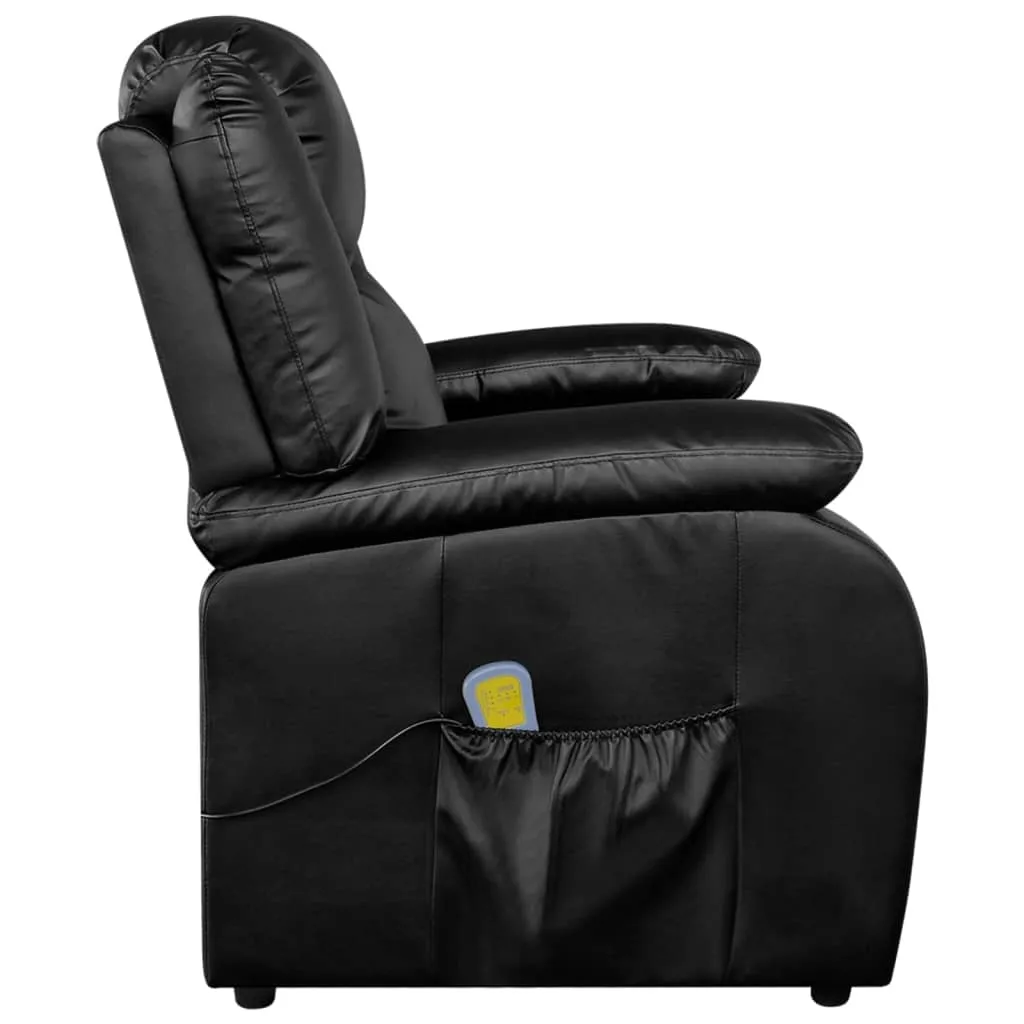 Massage Chair Massaging Recliner Push Chair for Elderly Faux Leather