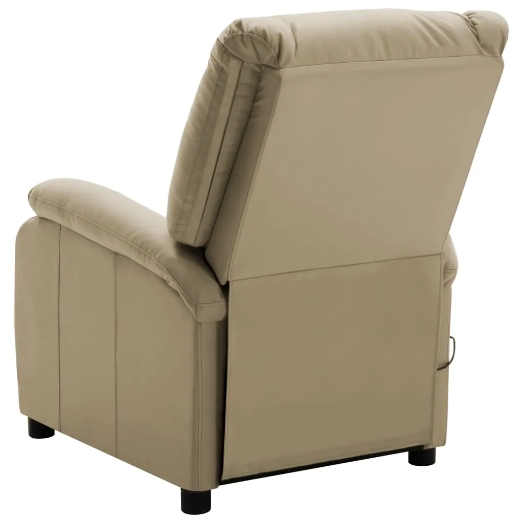 Massage Chair Massaging Recliner Push Chair for Elderly Faux Leather