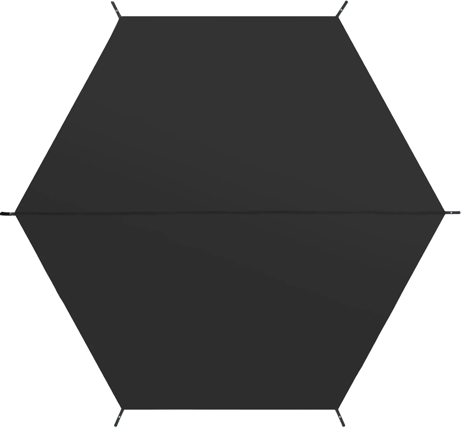 MASTERCANOPY Hexagonal Tent Footprint, 10x10FT Camping Footprint with Storage Bag