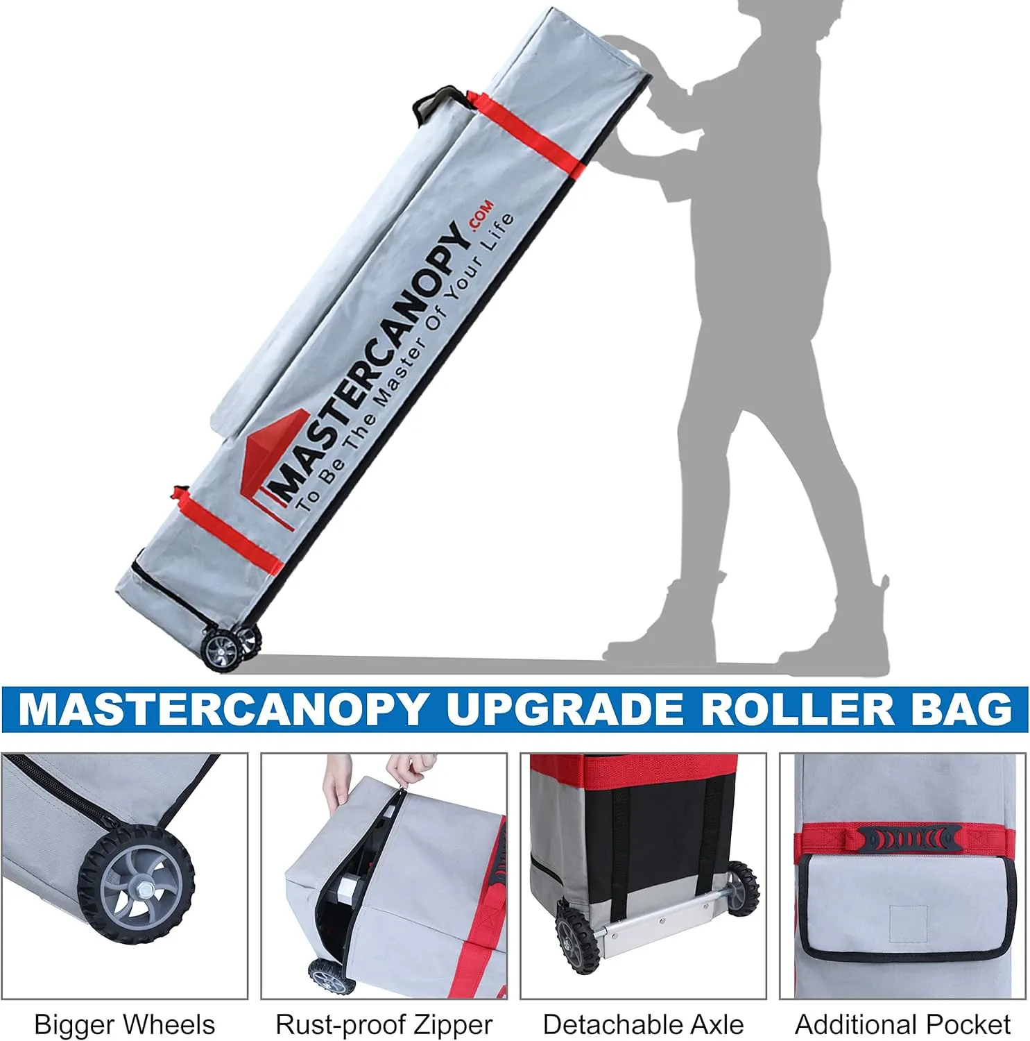 MASTERCANOPY Pop Up Canopy Tent Commercial 10x20 Instant Shelter (Black)