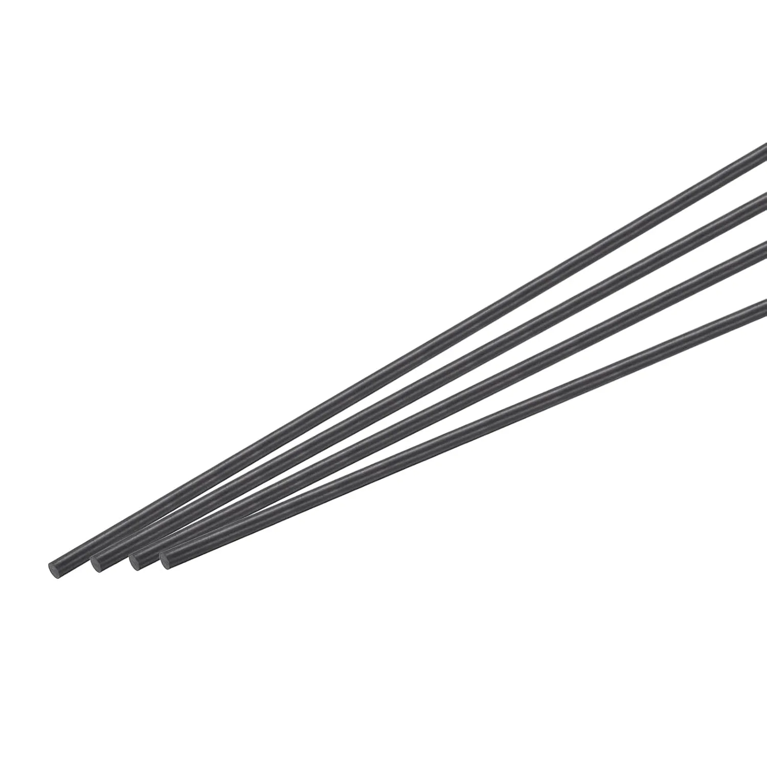 MECCANIXITY Carbon Fiber Rod Pole, 5.5mm x 450mm for RC Car Plane DIY Tool Wing Tube Quadcopter Arm, Pack of 4