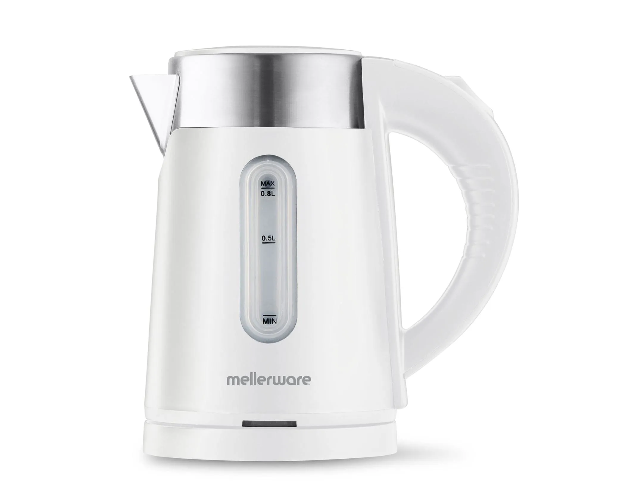 Mellerware Kettle Double Wall Cordless Stainless Steel 0.8L Siena Compact White 22008WH