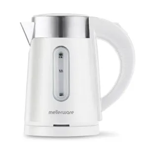 Mellerware Kettle Double Wall Cordless Stainless Steel 0.8L Siena Compact White 22008WH