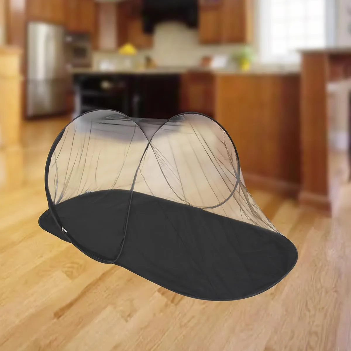 Mengersi Mosquito Net Pop Up Tent for Outdoor Camping,Mosquito Net for Twin Bed Easy and Fast Installation Tent Camping Tent Bug Net,Insect Screen (Black, Large)