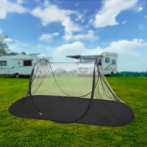 Mengersi Mosquito Net Pop Up Tent for Outdoor Camping,Mosquito Net for Twin Bed Easy and Fast Installation Tent Camping Tent Bug Net,Insect Screen (Black, Large)