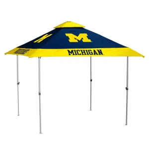 Michigan Wolverines Ncaa One Person Easy Up Pagoda Tent