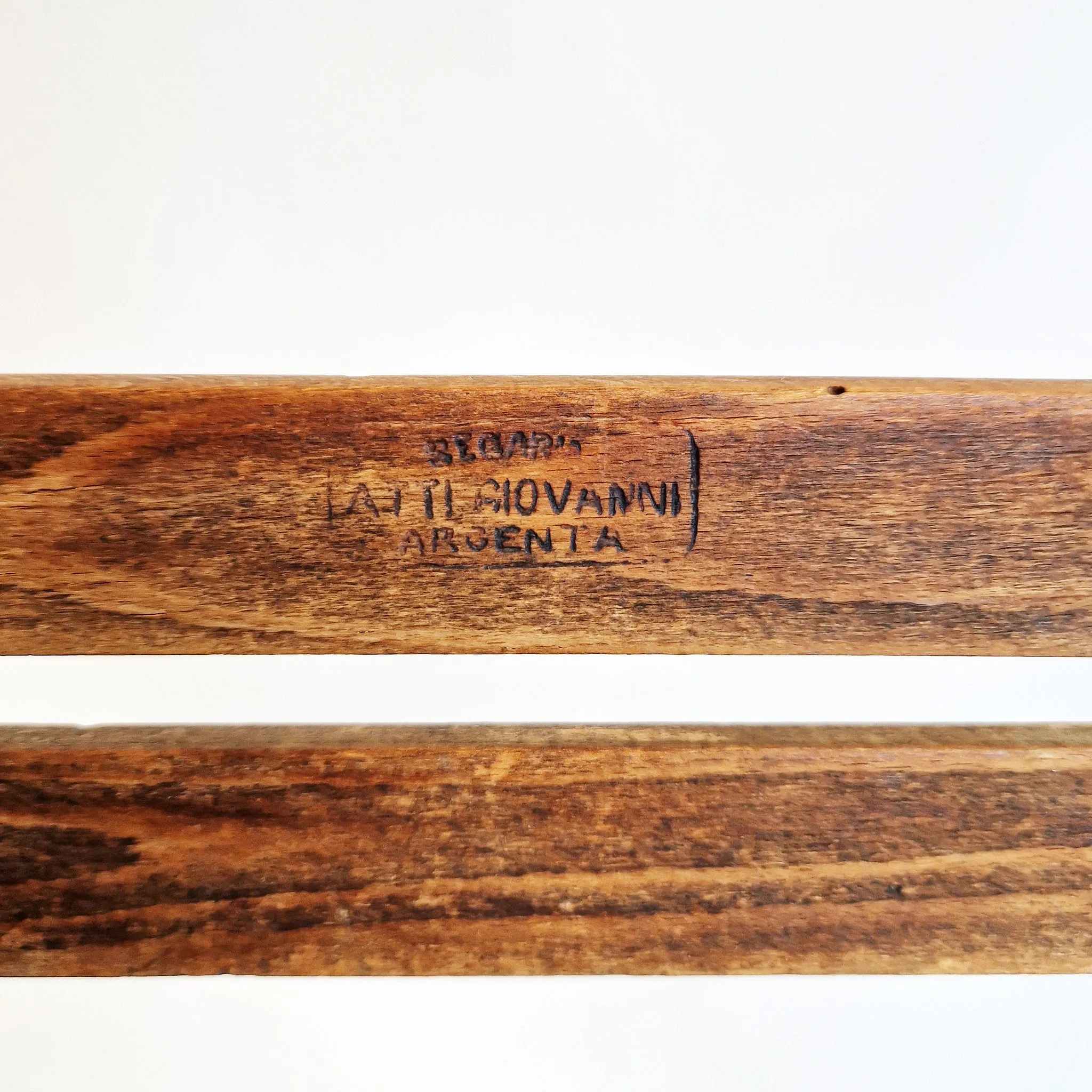 Mid-century Italian wooden folding chair