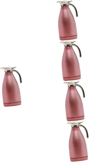 Milisten 4pcs Miniature Water Kettle Model Compact Metal Water Pitcher Decor for for Dollhouse Adornment for House Supplies