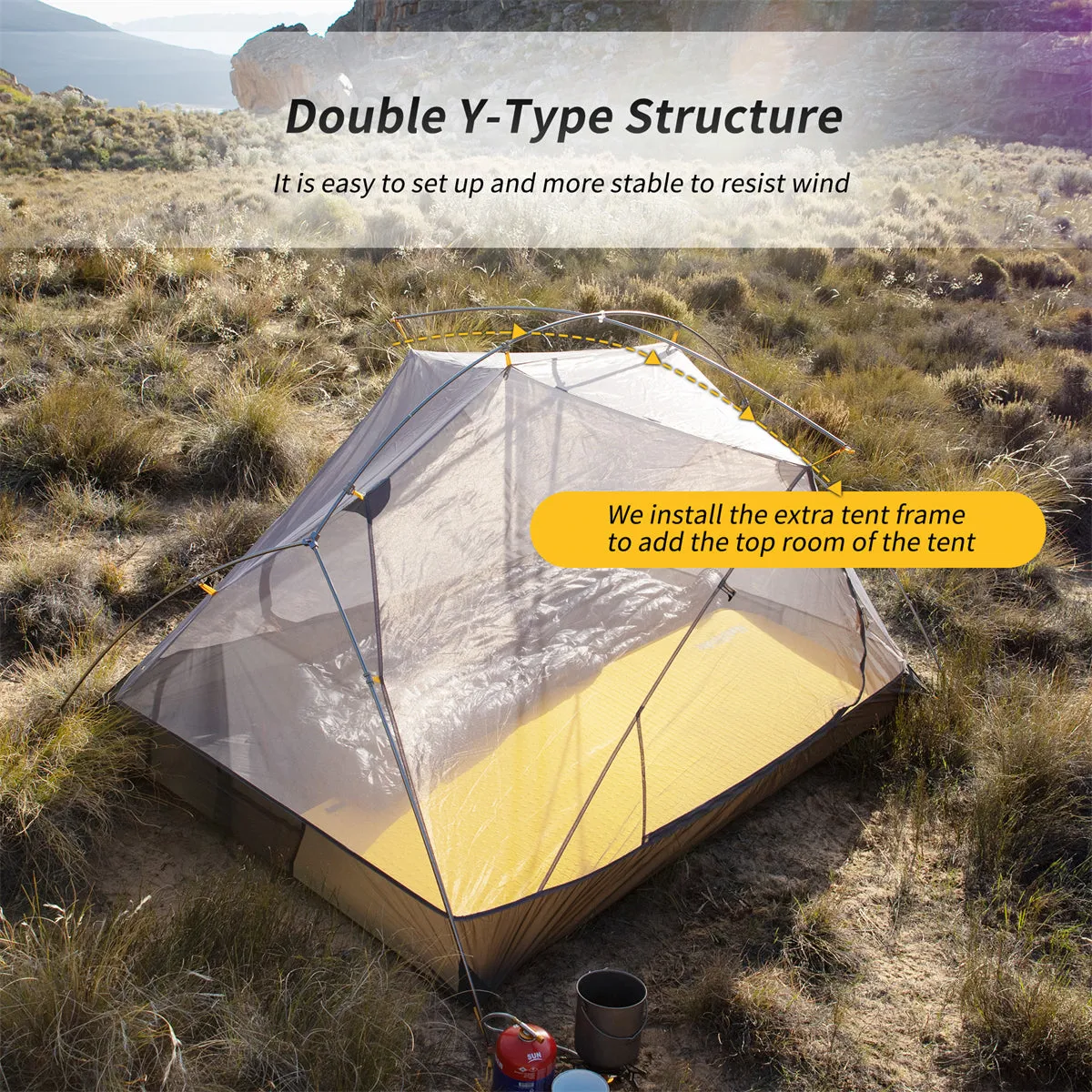 Mongar 2 People Camping Tent 210T