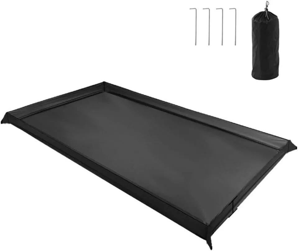 Multifunction Camping Tent Footprint, 210D Oxford cloth Bathtub Floor Cloth Waterproof Ground Sheet for Outdoor Camping, Hiking, Beach, Backpacking(200x80cm)