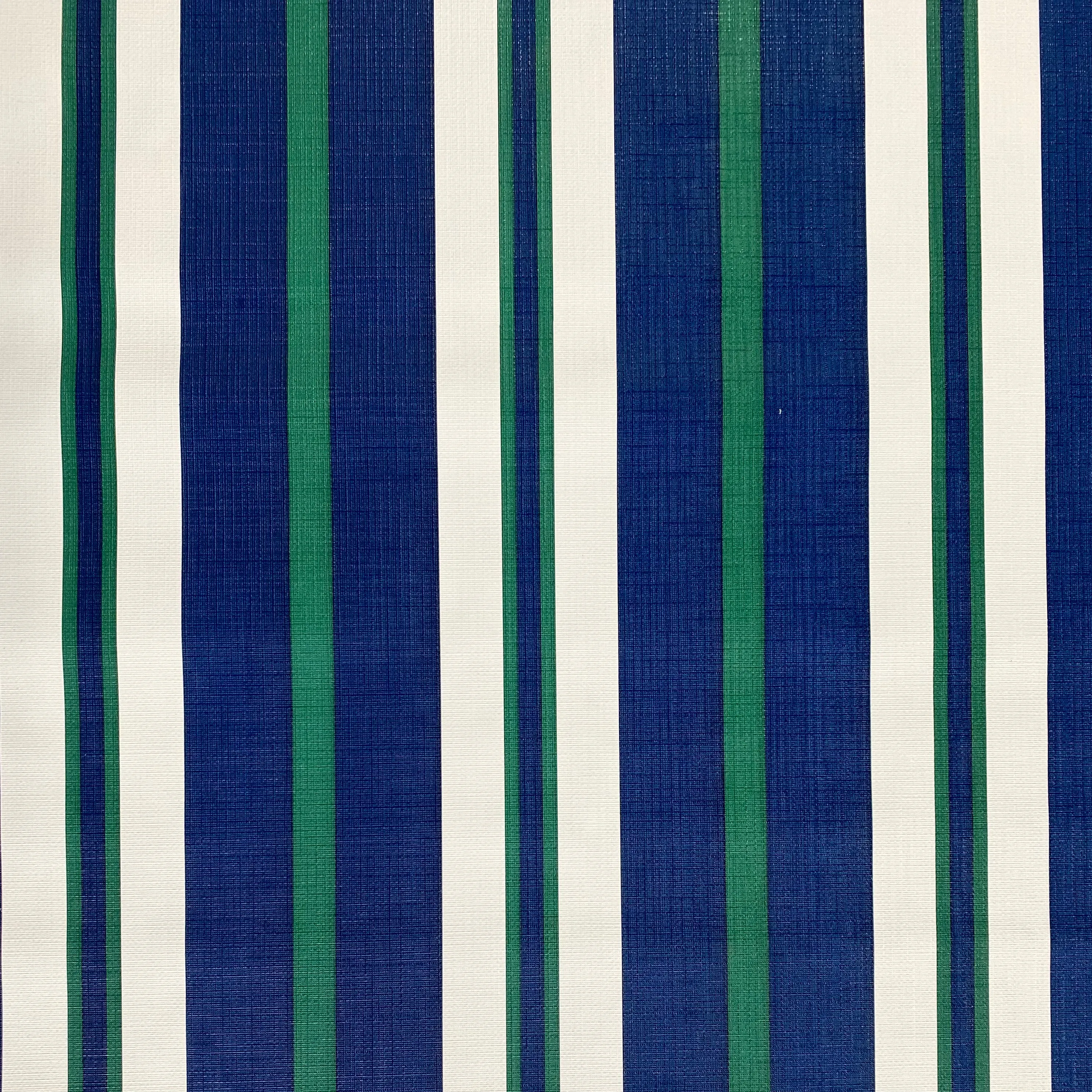 Navy, Green, White Stripe