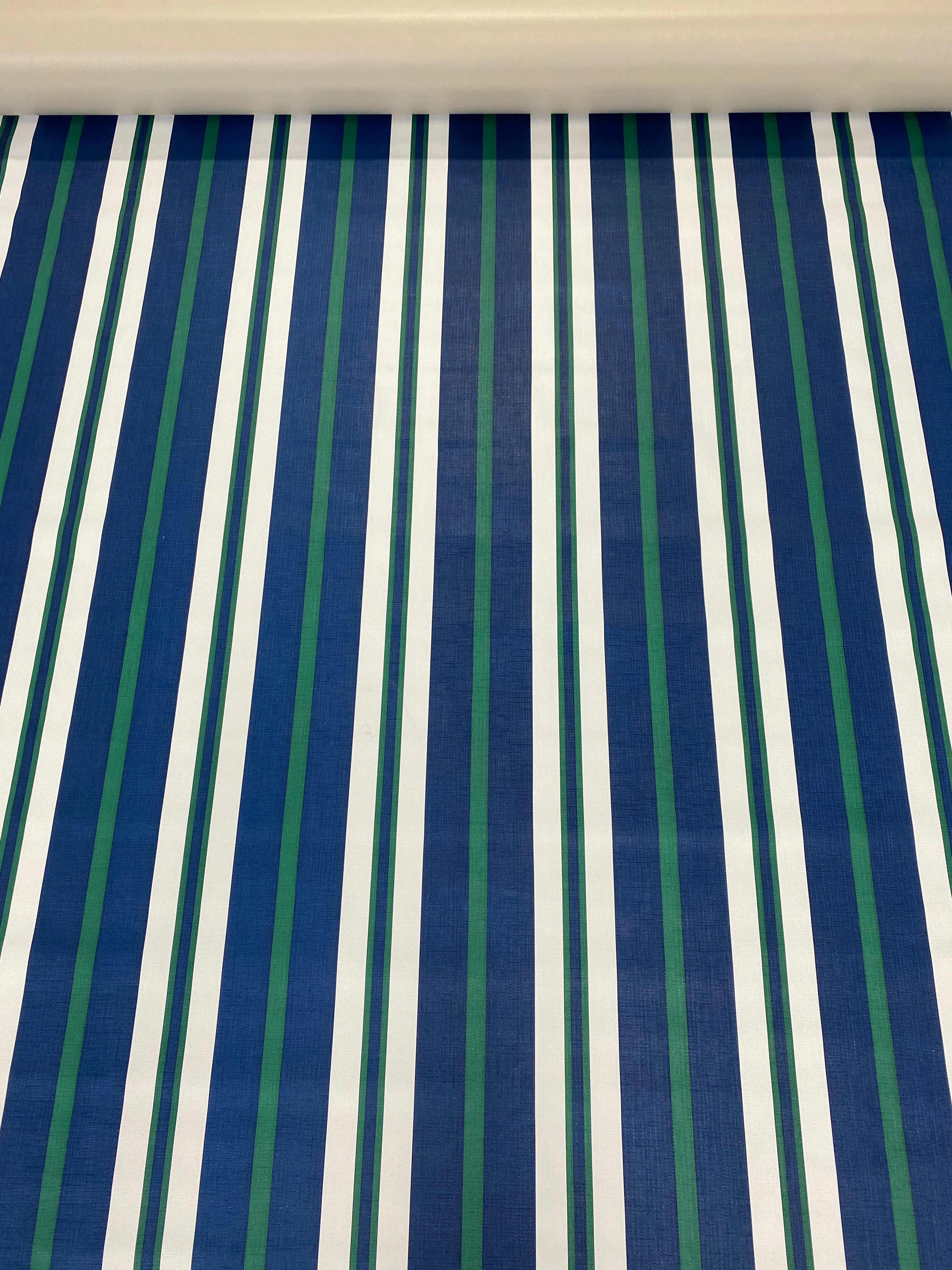 Navy, Green, White Stripe