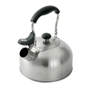 NEW Mainstays 1.8-Liter Whistle Tea Kettle Stainless Steel Silver