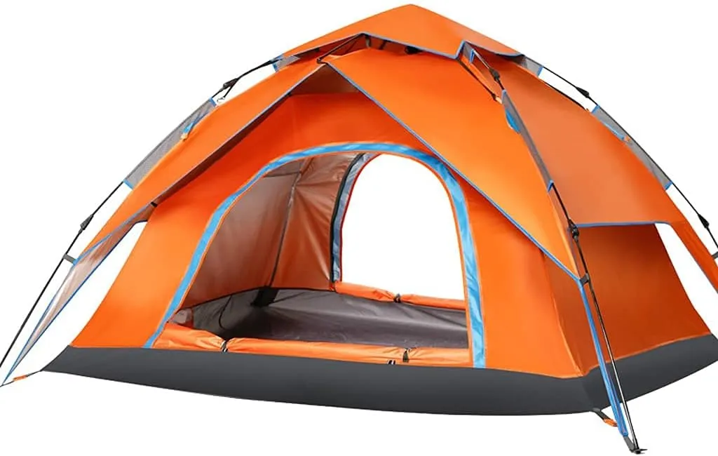 NIEH Dome Tents for 2-3 Person Family, Instant Pop Up Camping Tents with Waterproof Sun Shelters, Easy to Install, for Camping Hiking Outdoor Activities Blue