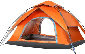 NIEH Dome Tents for 2-3 Person Family, Instant Pop Up Camping Tents with Waterproof Sun Shelters, Easy to Install, for Camping Hiking Outdoor Activities Blue